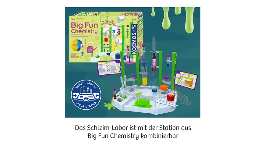 KOSMOS - Experimentierkästen -  Schleim-Labor - Die verrückte Glibber-Alien-Station