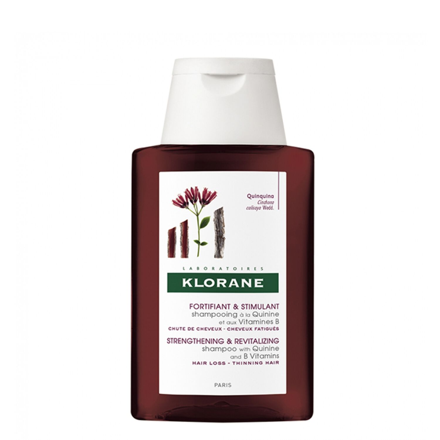 Klorane Shampoing Fortifiant A la Quinine - Chute de Cheveux, Cheveux Fatigués 100 ml