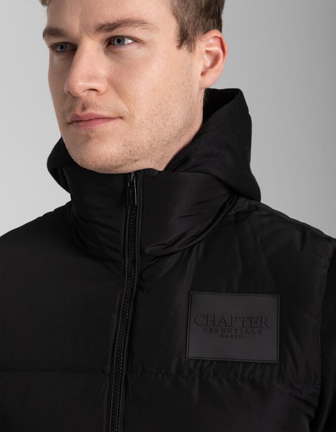 Herren Steppweste - Labelpatch