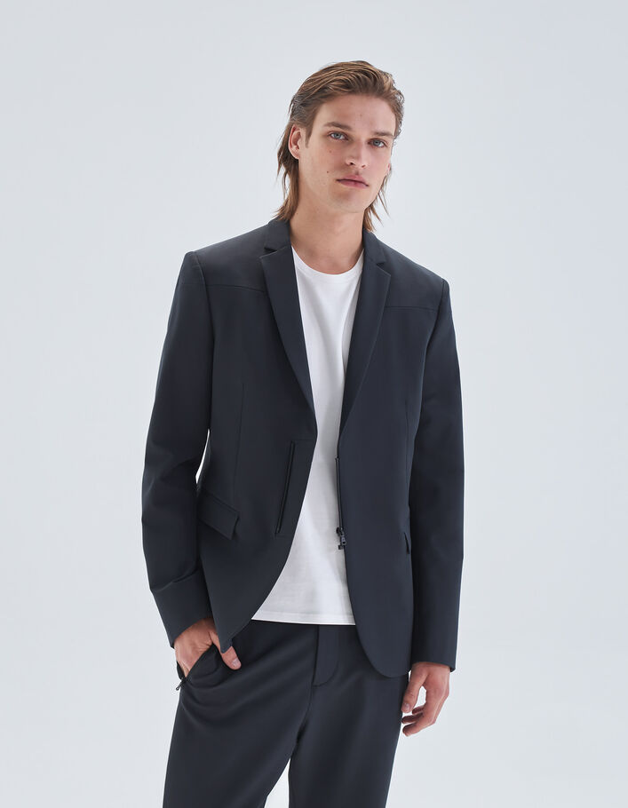 Veste de costume noire tissu 37.5° Homme
