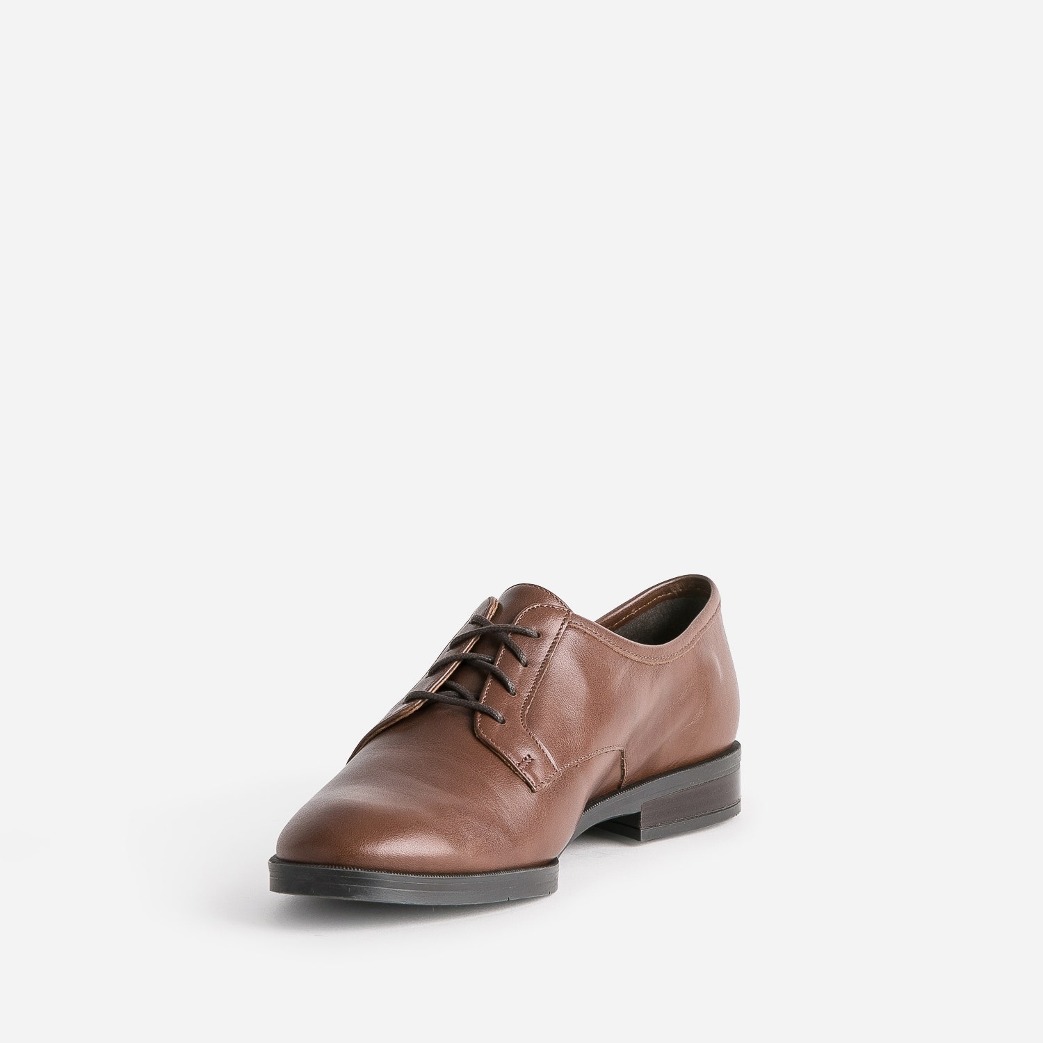 Derby ERAM FLEX marron en cuir