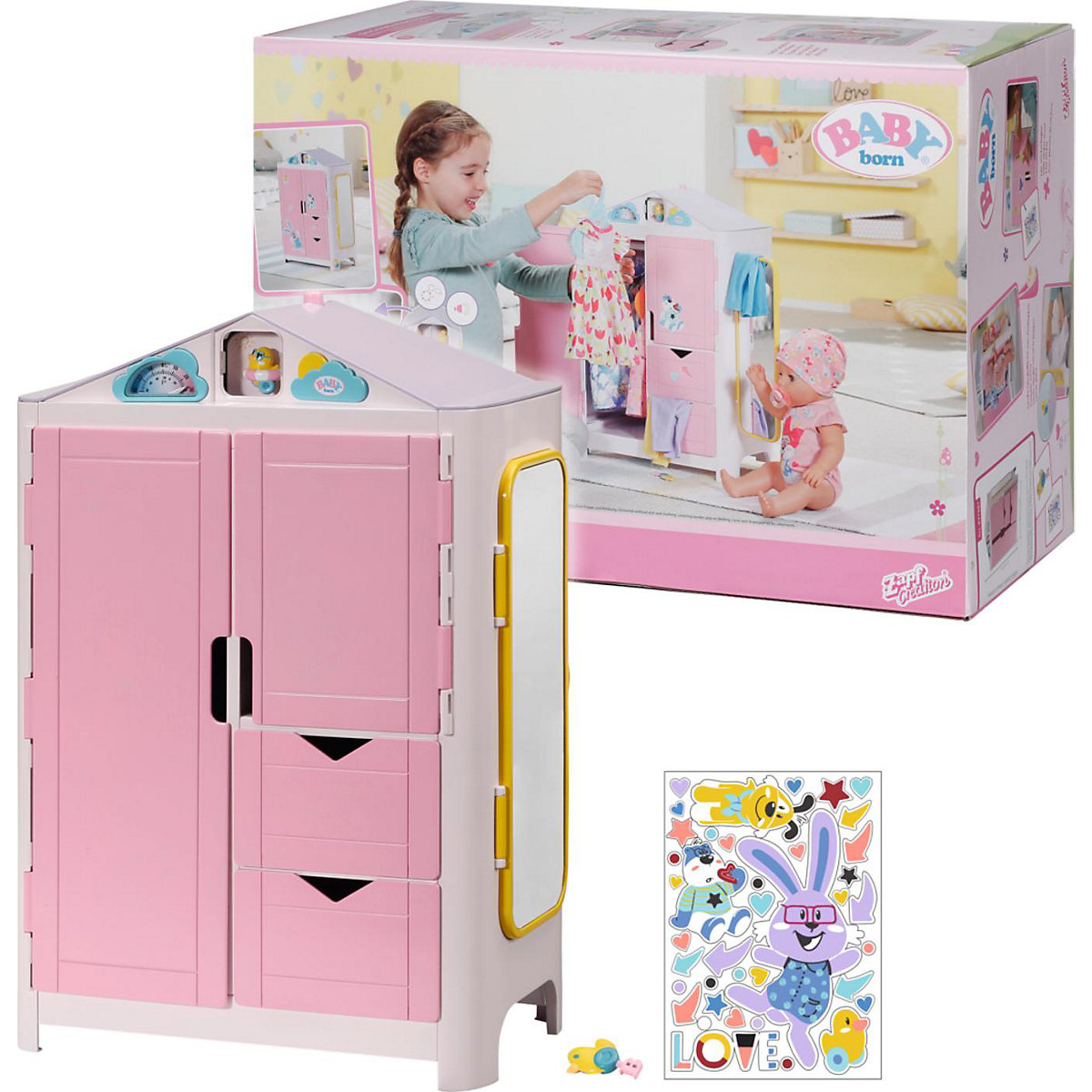 BABY born® 827987 Schrank mit Wetterente