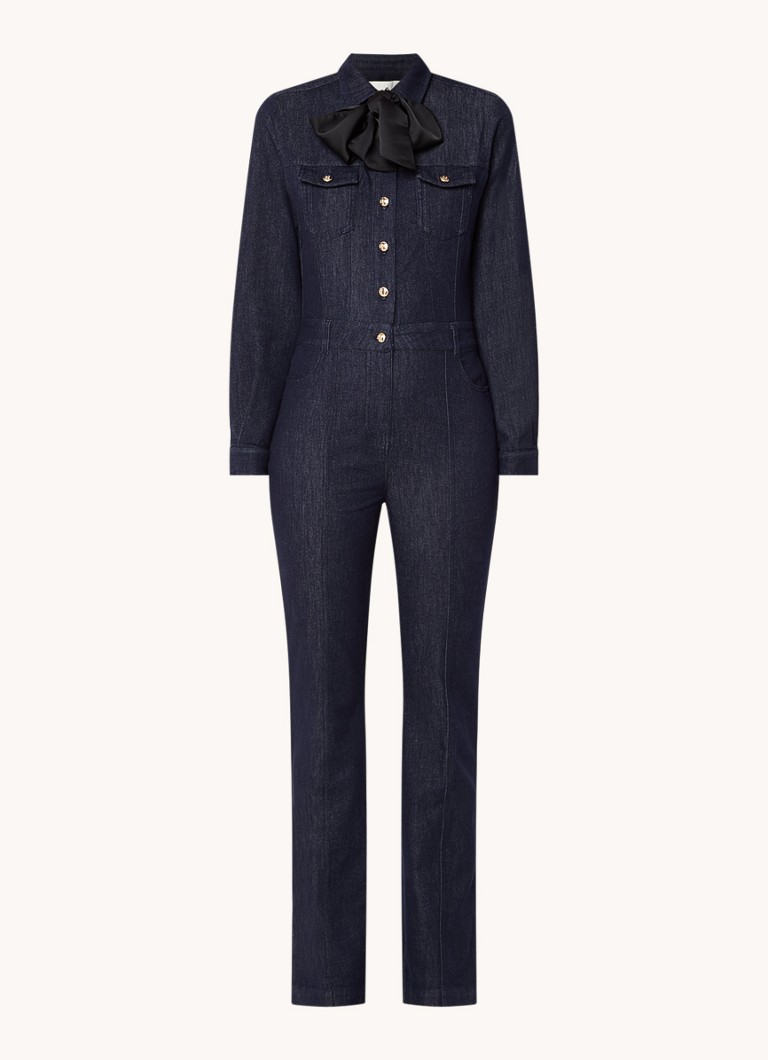 Fifth House Donda flared fit jumpsuit with bow detail