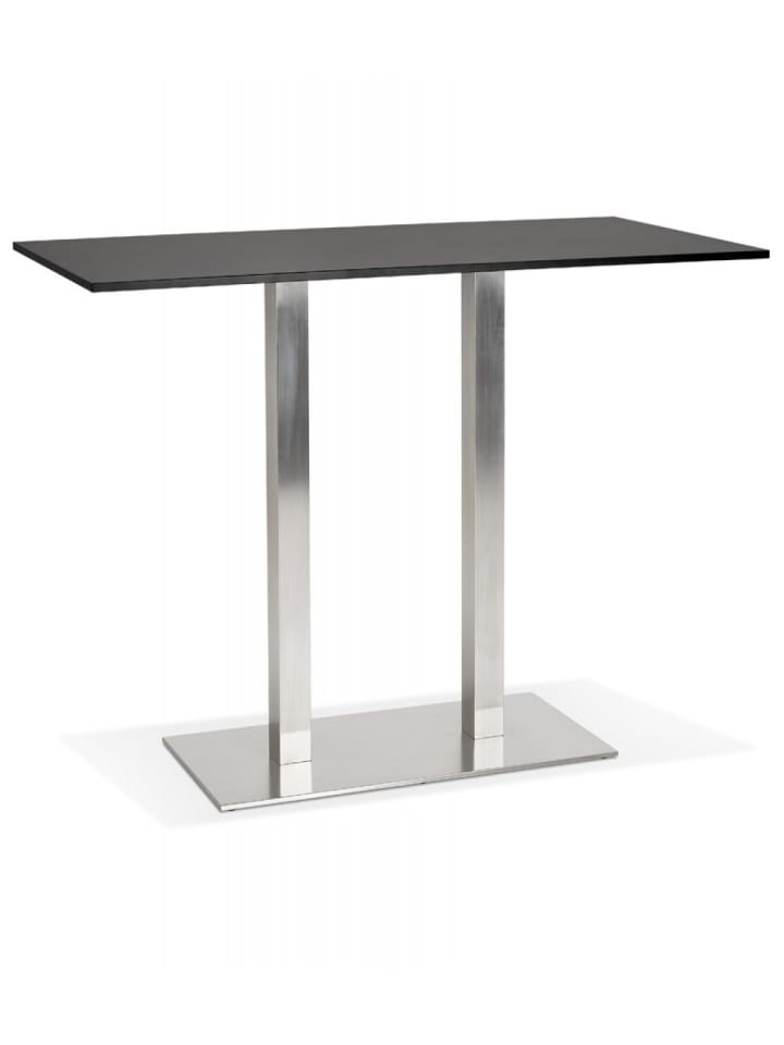 KADIMA DESIGN Hochtisch aus Holz mit Metallgestell | Industriedesign in Schwarz günstig kaufen onesize