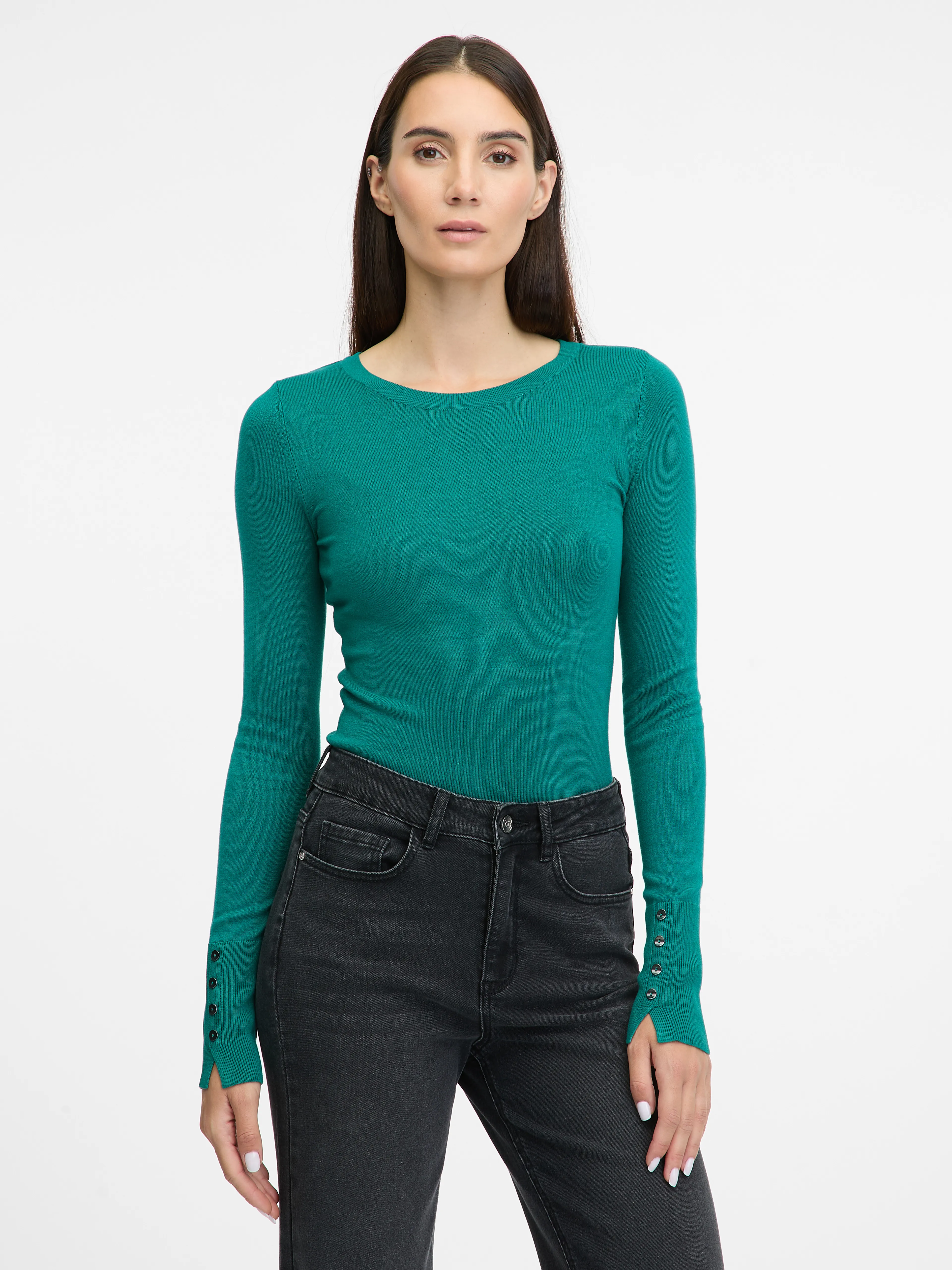 Grüner Damenpullover ORSAY