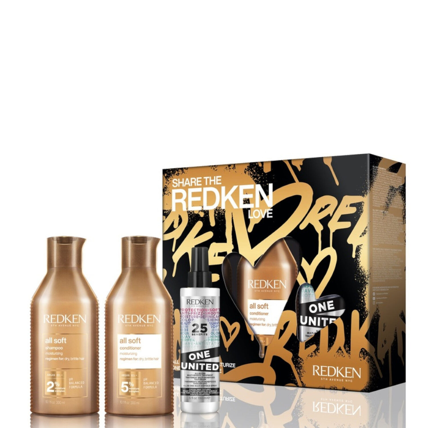 Redken All Soft Coffret Shampooing 300 ml + 2 Produits