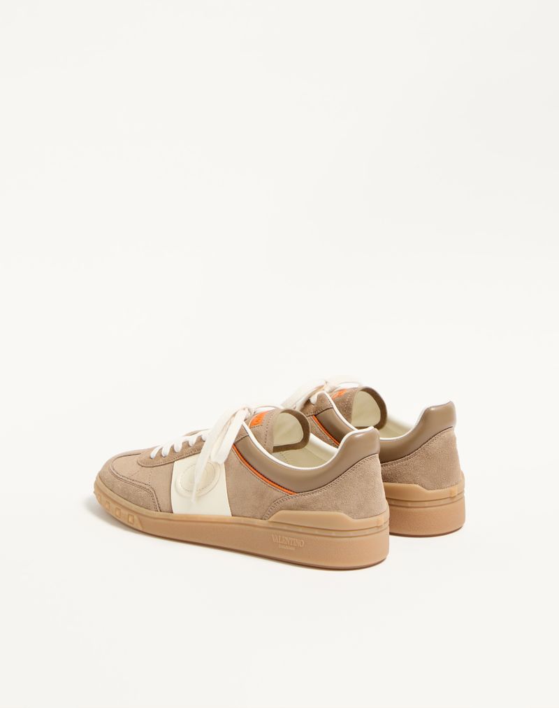 Baskets basses Upvillage en cuir fendu et cuir de veau nappa