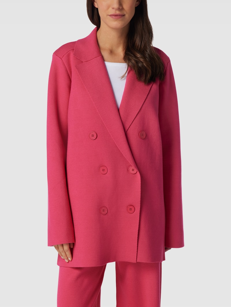 Blazer mit Reverskragen Modell 'DOUBLE BUTTONED BLAZER' in pink