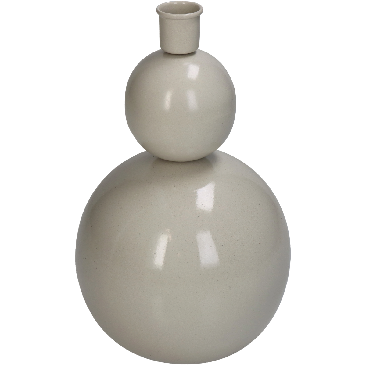 Trendhopper Kerzenständer Belly Elfenbeinfarben 20,5 cm