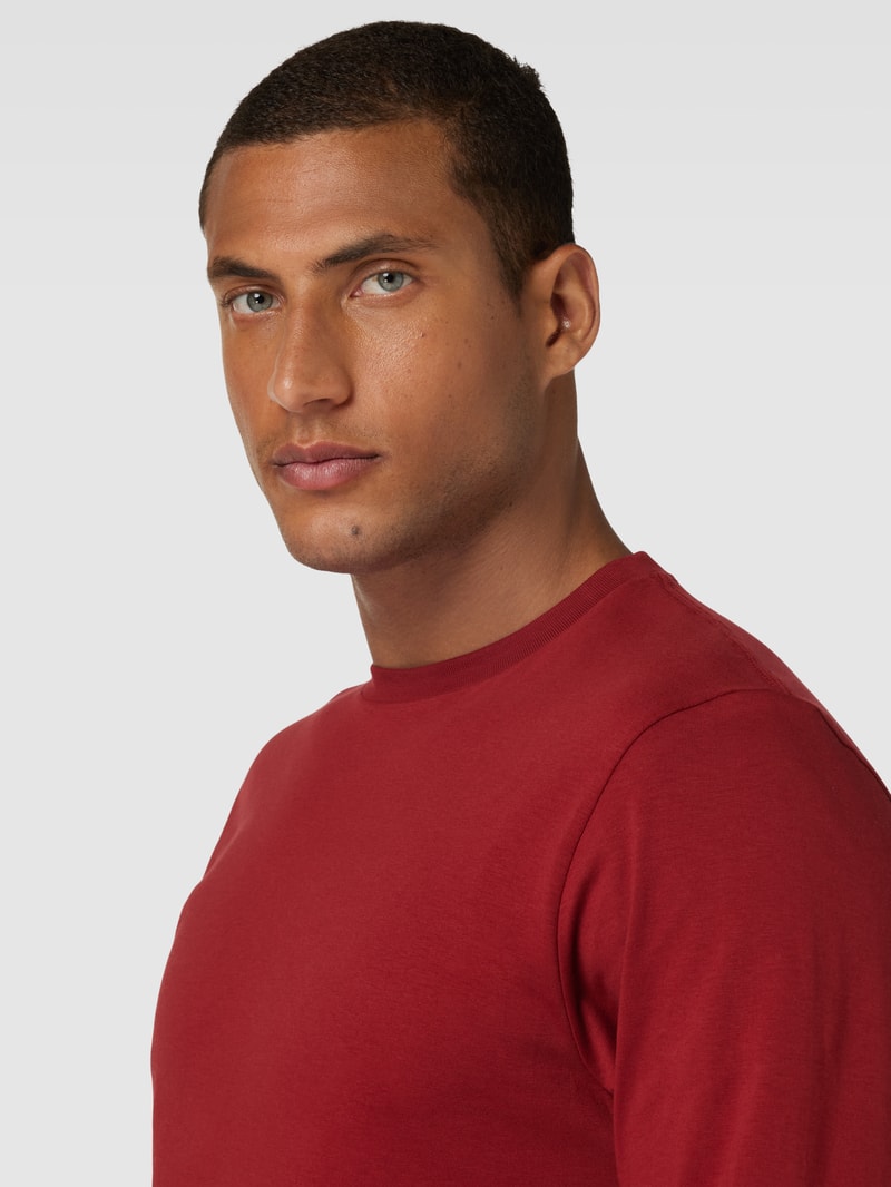 Longsleeve mit Rundhalsausschnitt in rot