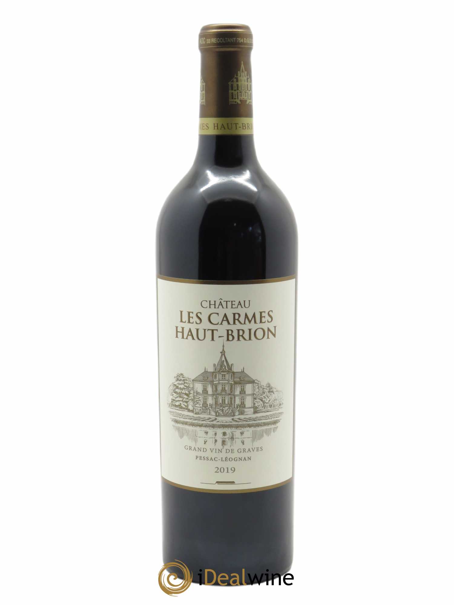 Château Les Carmes Haut-Brion (CBO à partir de 6 bts) 2019 - Lot de 1 Bouteille