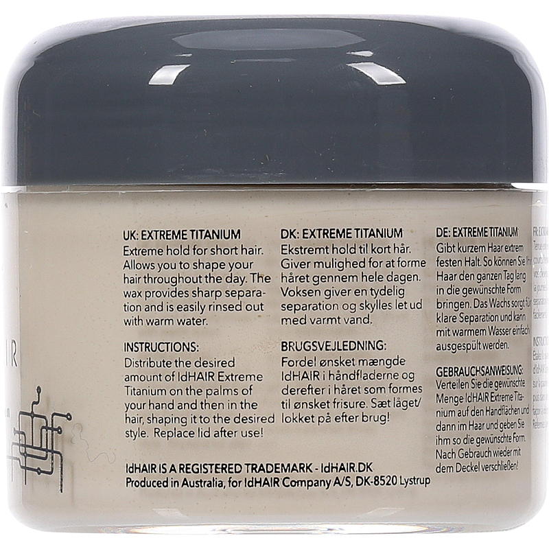 IdHAIR ID Hair hårvoks 100 ml Extreme Titanium
