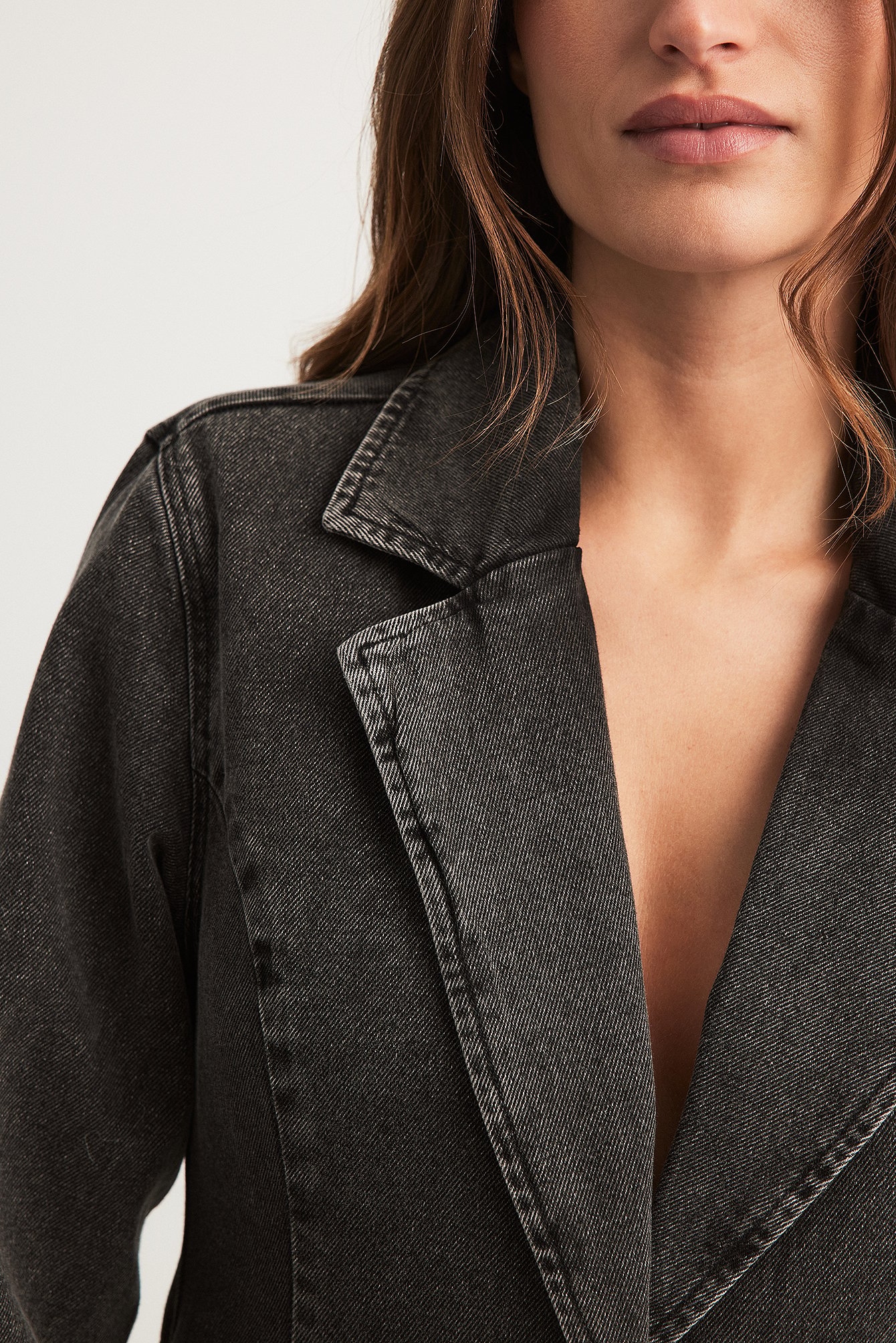 Taillierter Denim-Blazer