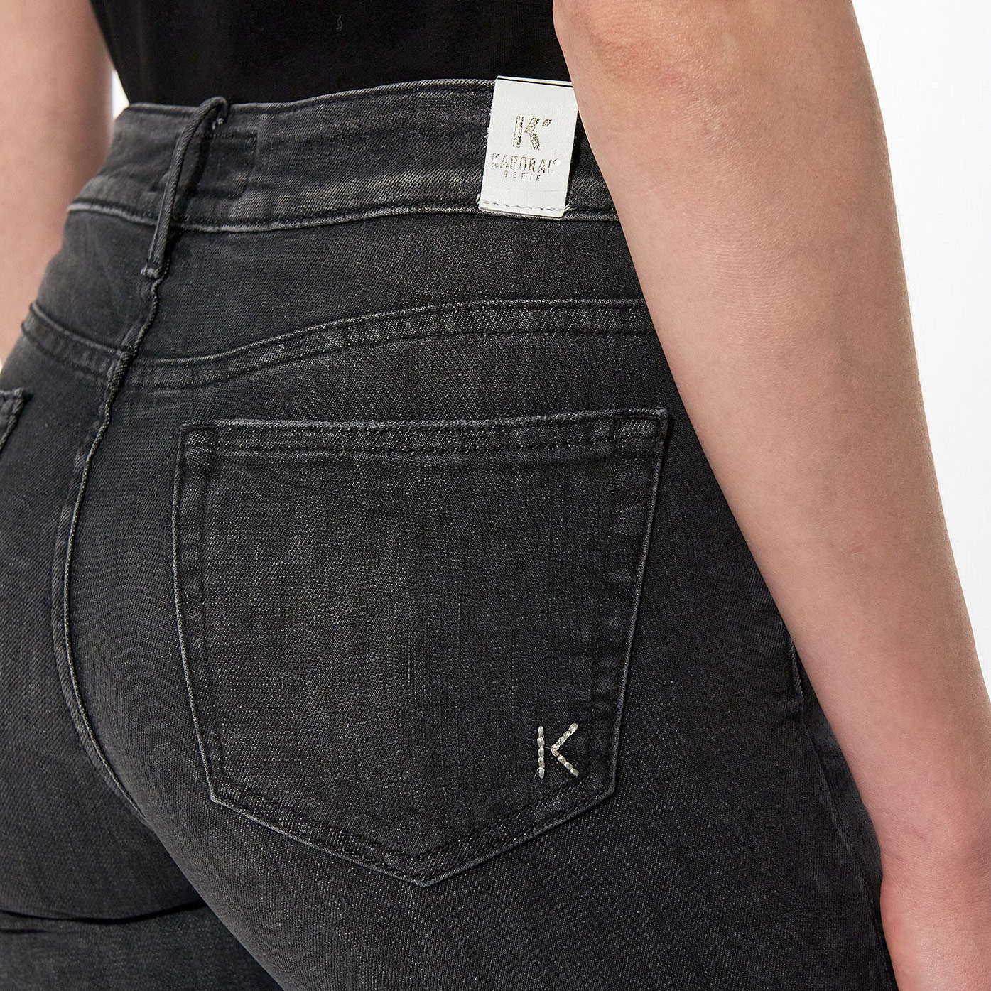 CAMIE  Jean slim noir Femme