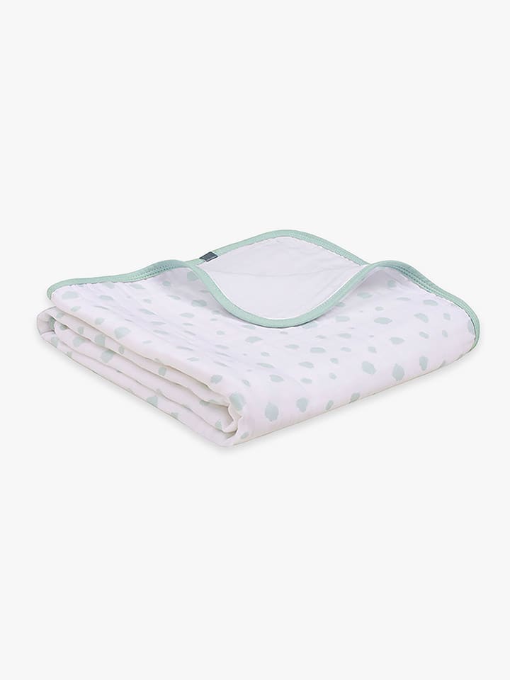 Emma&Noah Kuscheldecke in Weiß/ Grün - (L)95 x (B)75 cm günstig kaufen 75x95 cm