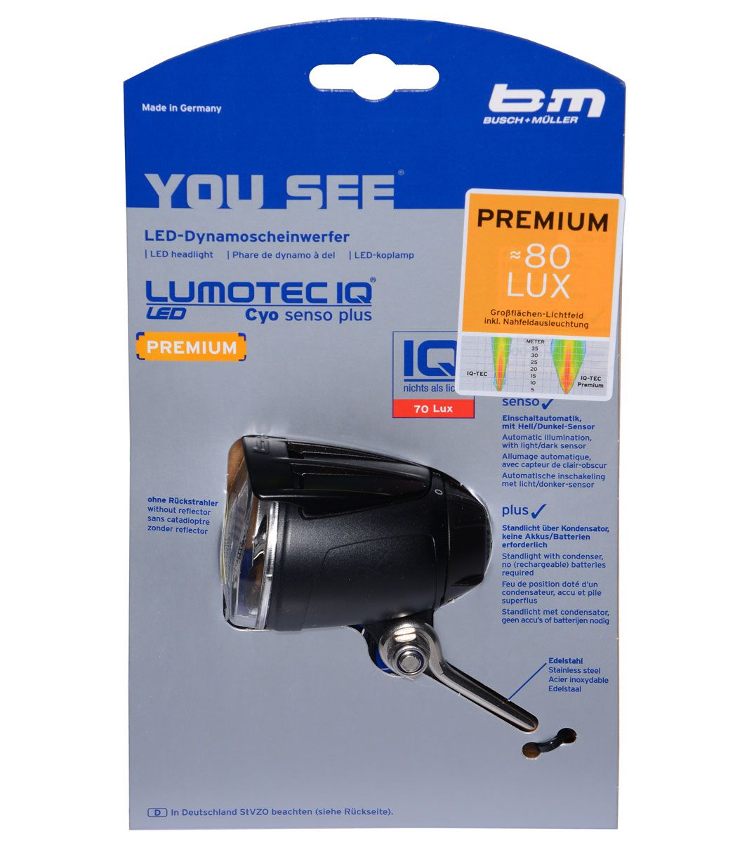 Busch + Müller Lumotec IQ Cyo Premium senso plus