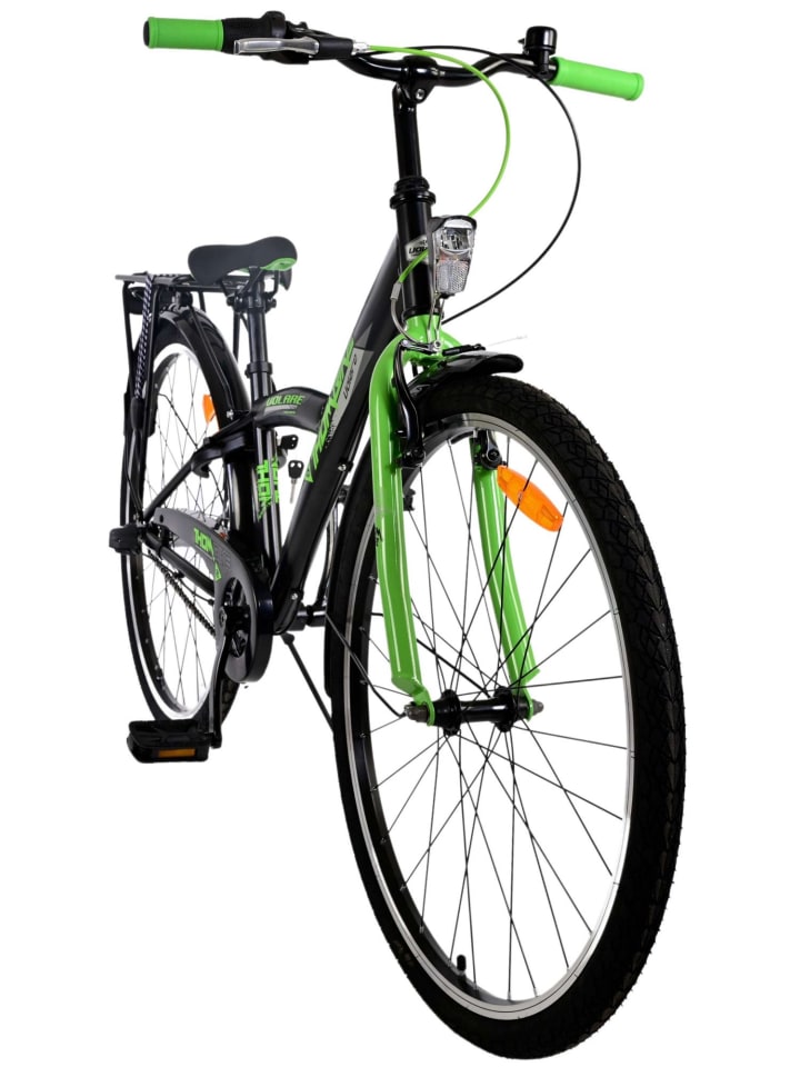 Volare Kinderfahrrad Thombike für Jungen 26 Zoll Kinderrad in Schwarz Grün 9 Jahre günstig kaufen onesize