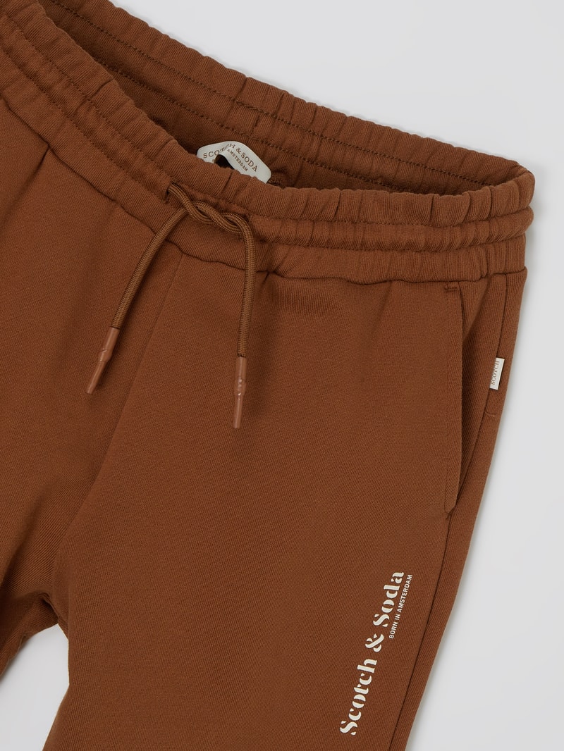 Sweathose aus Bio-Baumwolle in cognac