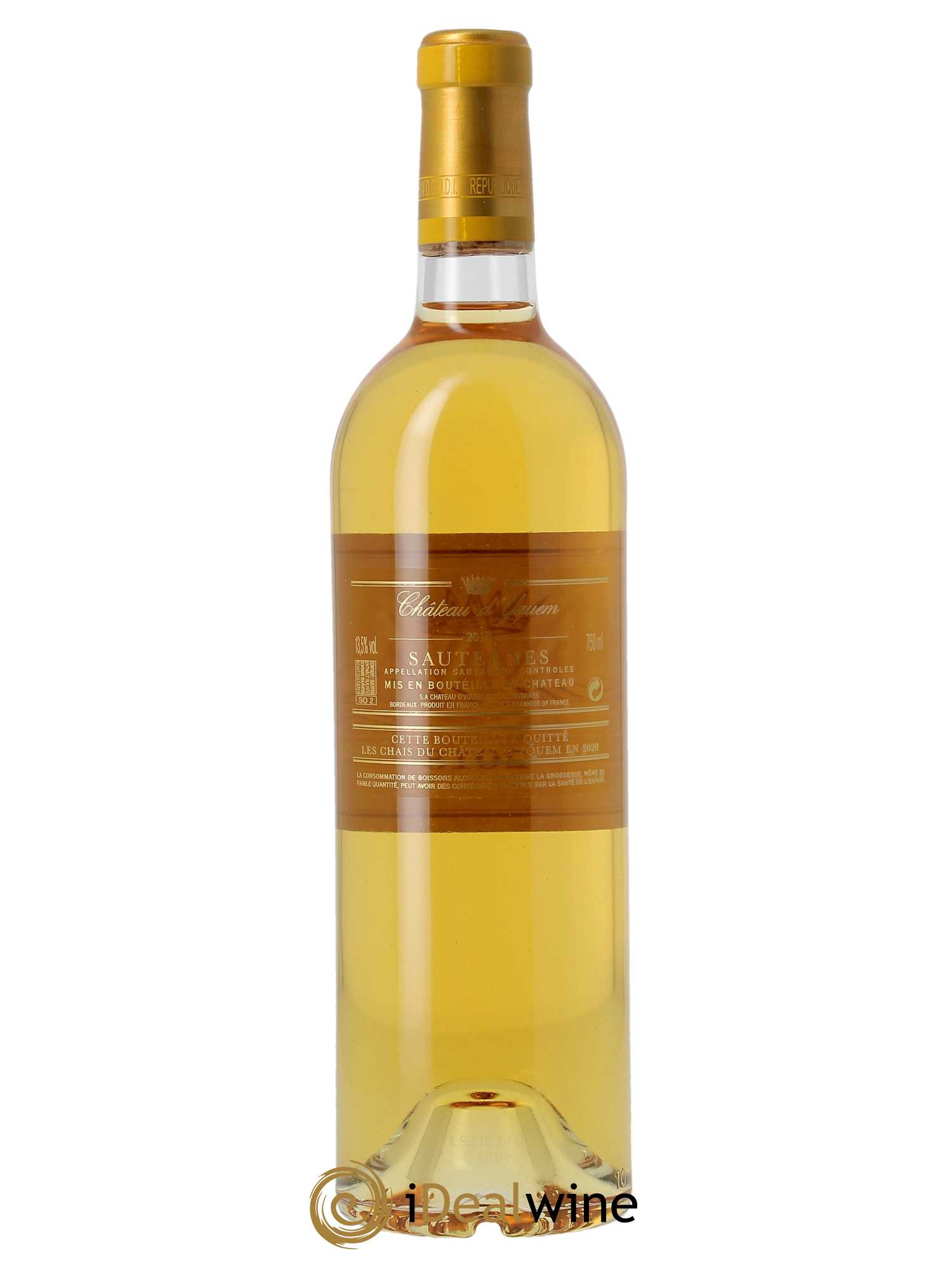 Château d'Yquem 1er Cru Classé Supérieur (CBO à partir de 3 BTS) 2018 - Lot de 1 Bouteille