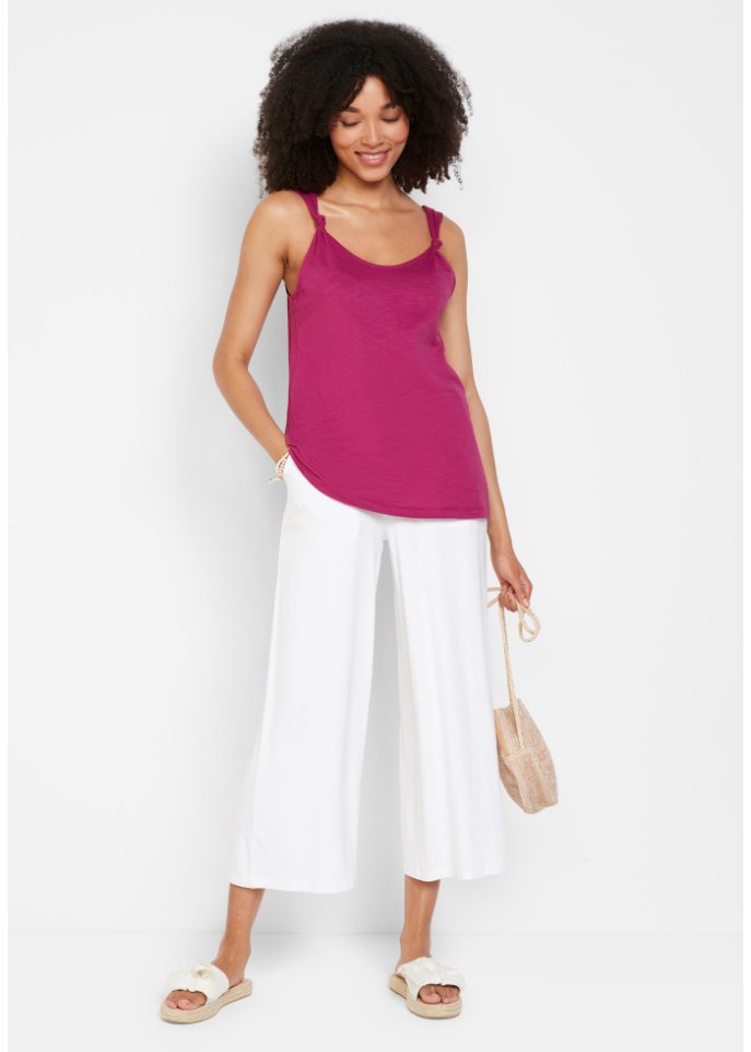 Baumwoll Top mit Knotendetails