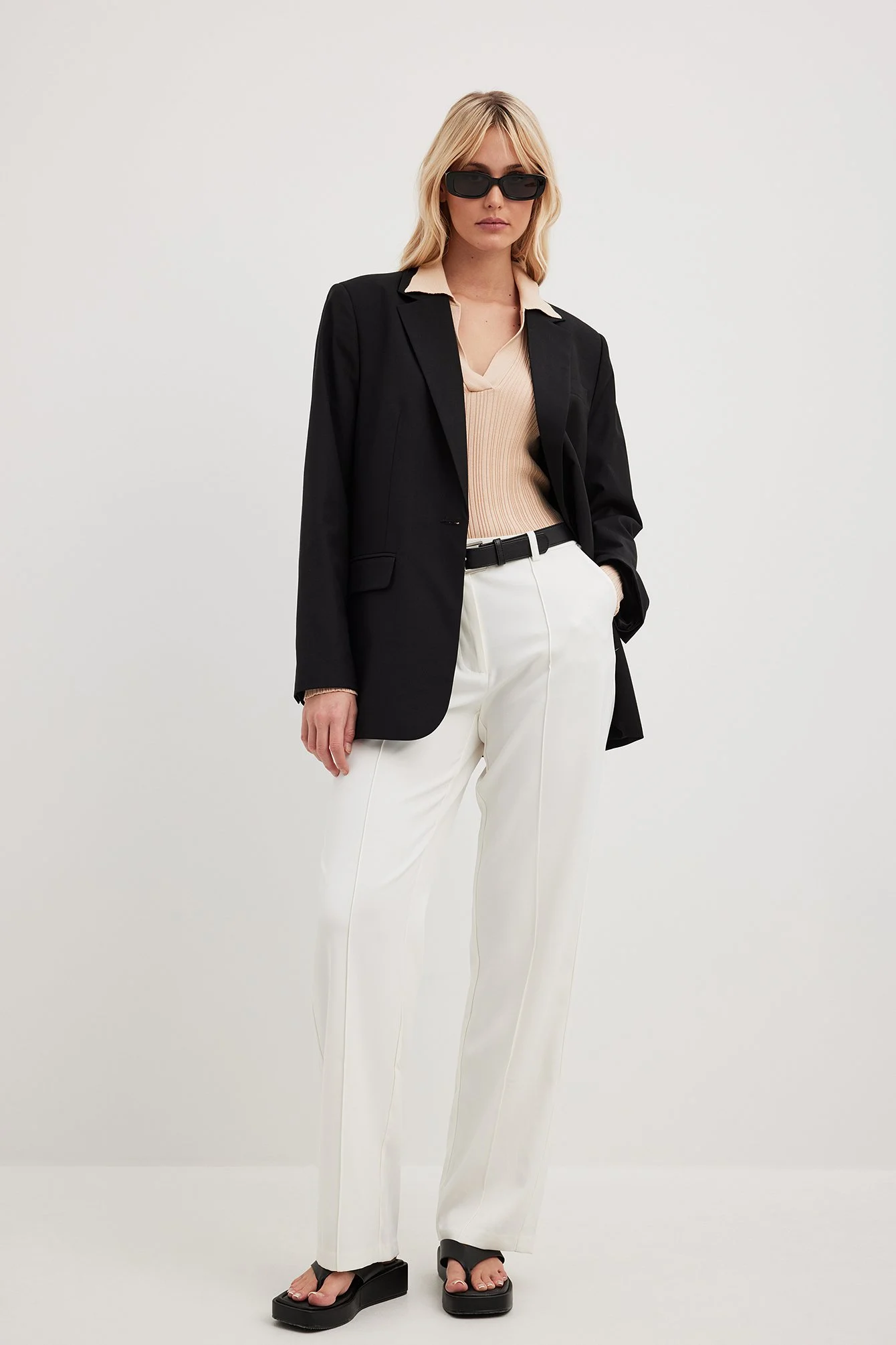 Feingestricktes Langarmshirt