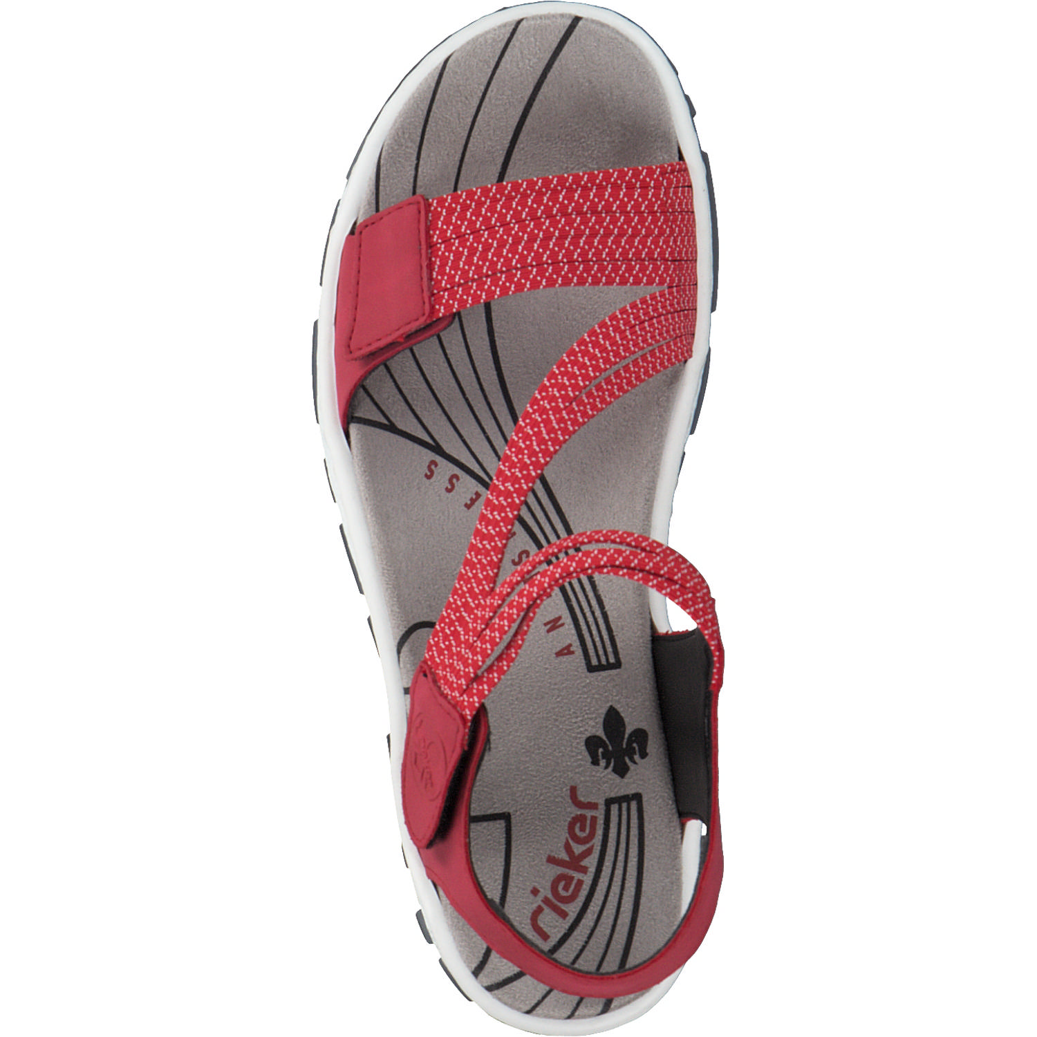 Rieker 68871, Sandalen, Damen, Rot