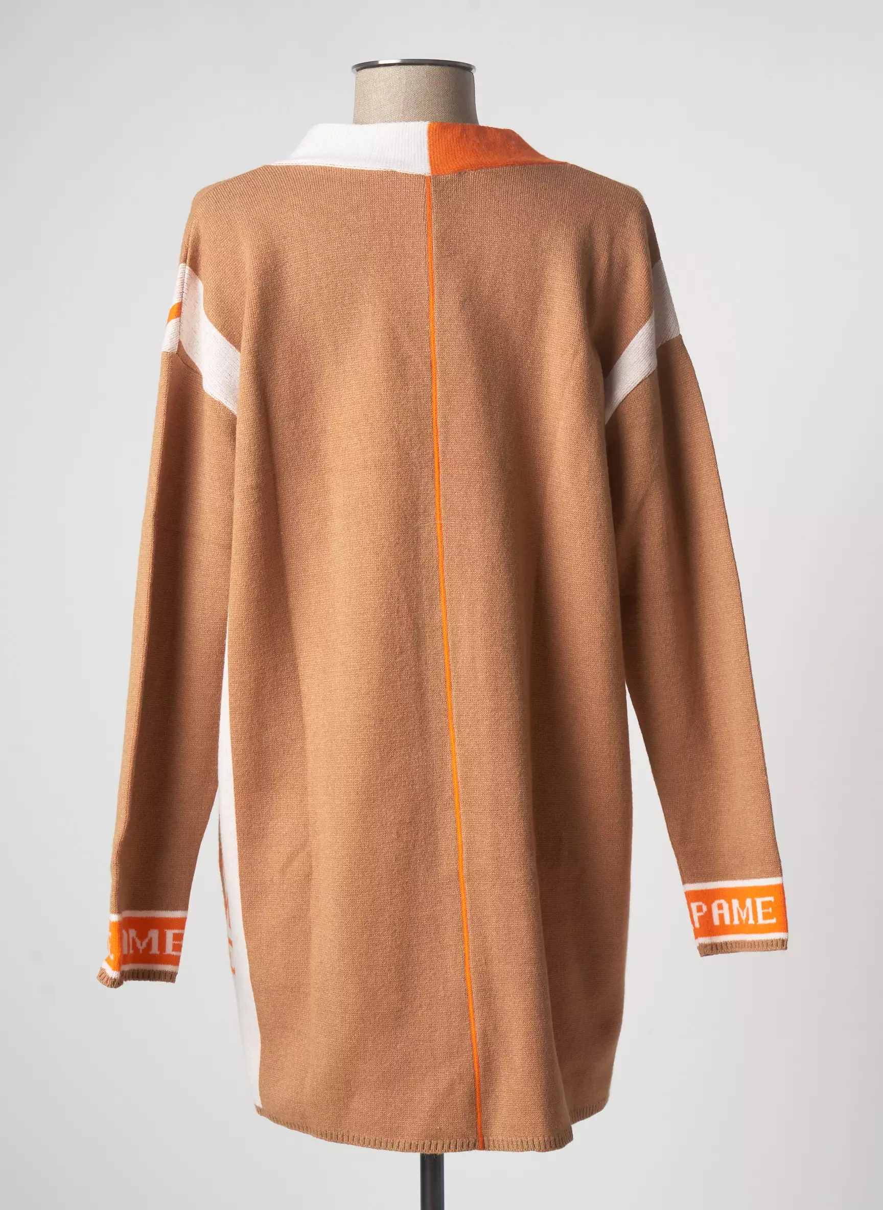 Pame Carrioni Cardigans Femme couleur beige