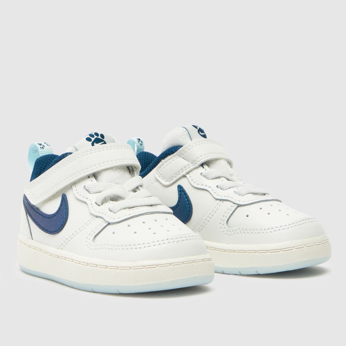 Nike Court Borough Low 2 fehér és kék fiú kisgyermek cipő