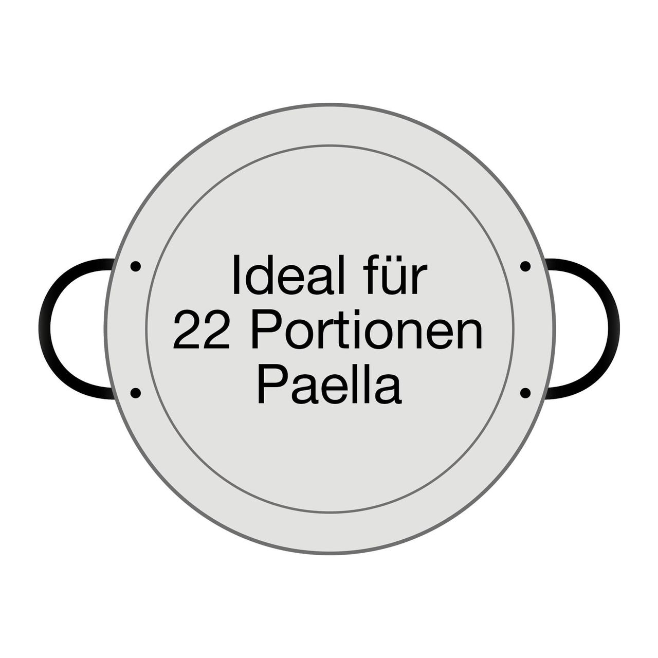 PaellaWorld International Paella World Original spanische Paella Pfanne Typ Valenciana 65cm Durchmesser