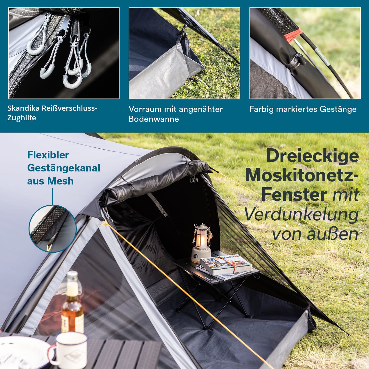 Skandika Dale 4 Sleeper Kuppelzelt