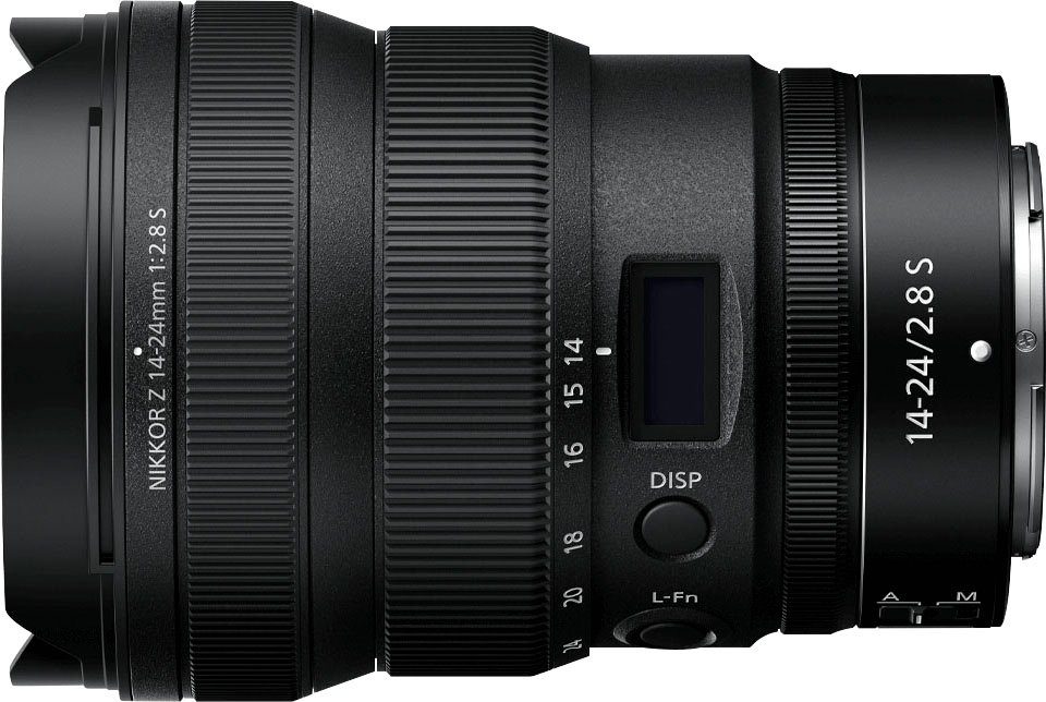 Nikon NIKKOR Z 14-24 mm 1:2.8 S Objektiv, (INKL. HB96, HB97, CL-C2)