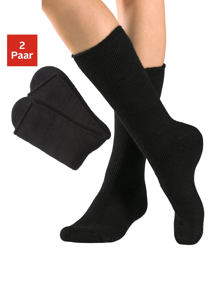 LAVANA basic Thermosocken in 2x schwarz günstig kaufen