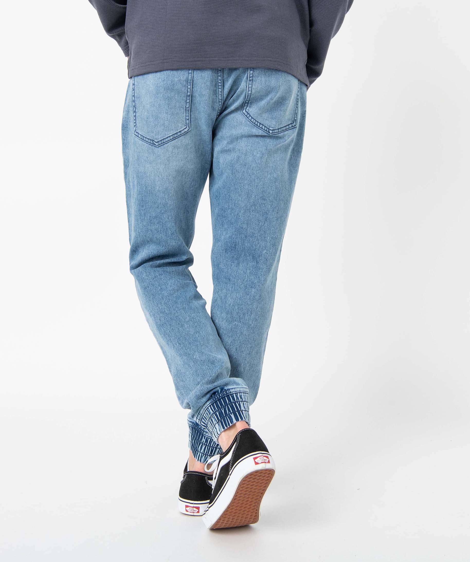Jogger denim homme aspect délavé stone | GEMO