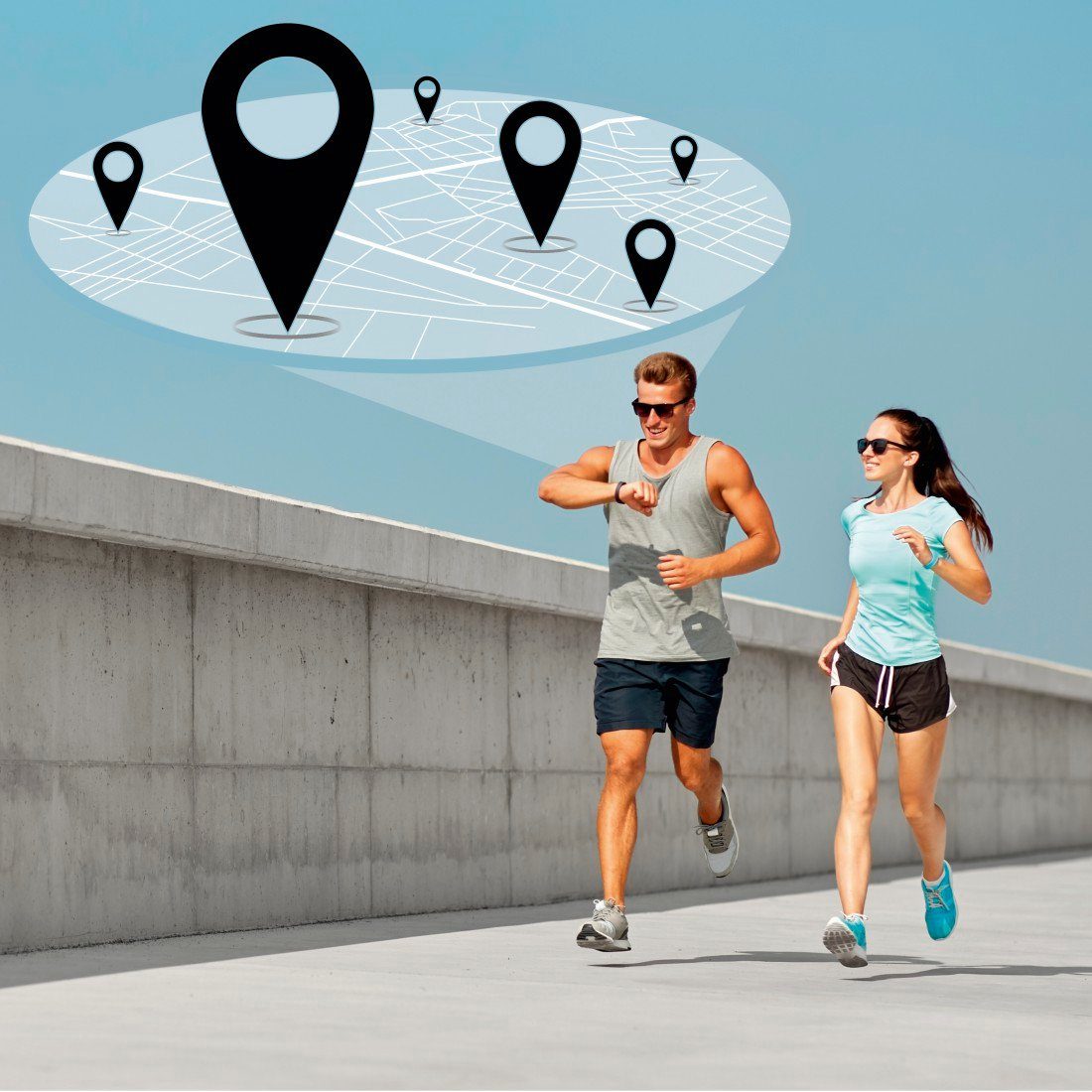 Hama Smartwatch, GPS, wasserdicht, Herzfrequenz, Kalorien, Schritte, Rosé Smartwatch (3,3 cm/1,3 Zoll), Tempo, Musiksteuerung, Nicht Stören Modus, Timer Wecker, Wetteranzeige