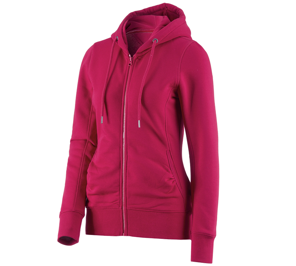 e.s. Hoody-Sweatjacke poly cotton, Damen