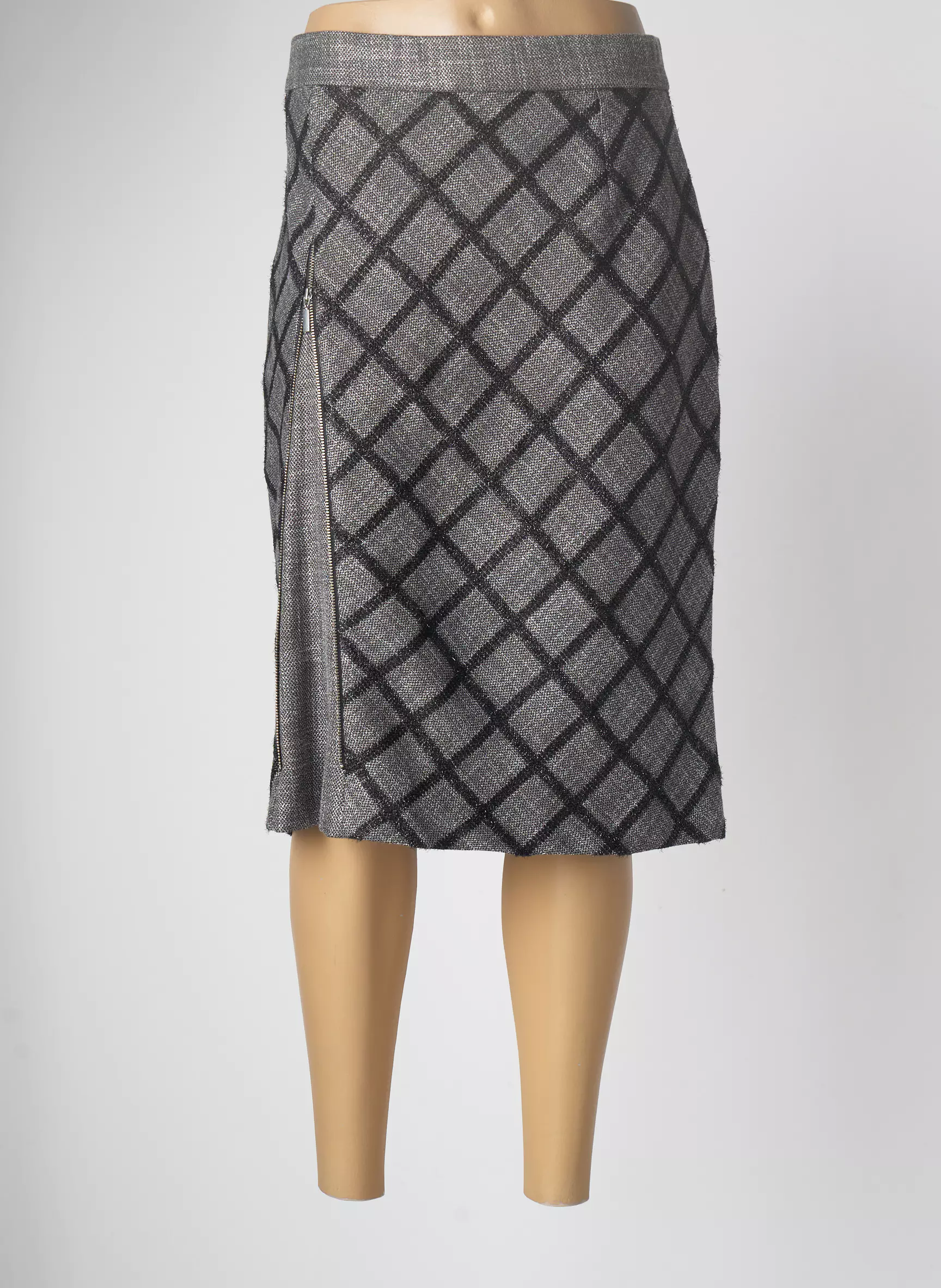 France Rivoire Jupes Mi Longues Femme couleur gris