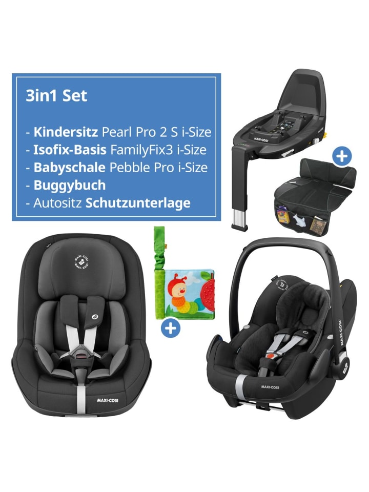 Maxi-Cosi 3in1 Babyschale & Reboarder-Set ab Geburt in schwarz günstig kaufen onesize