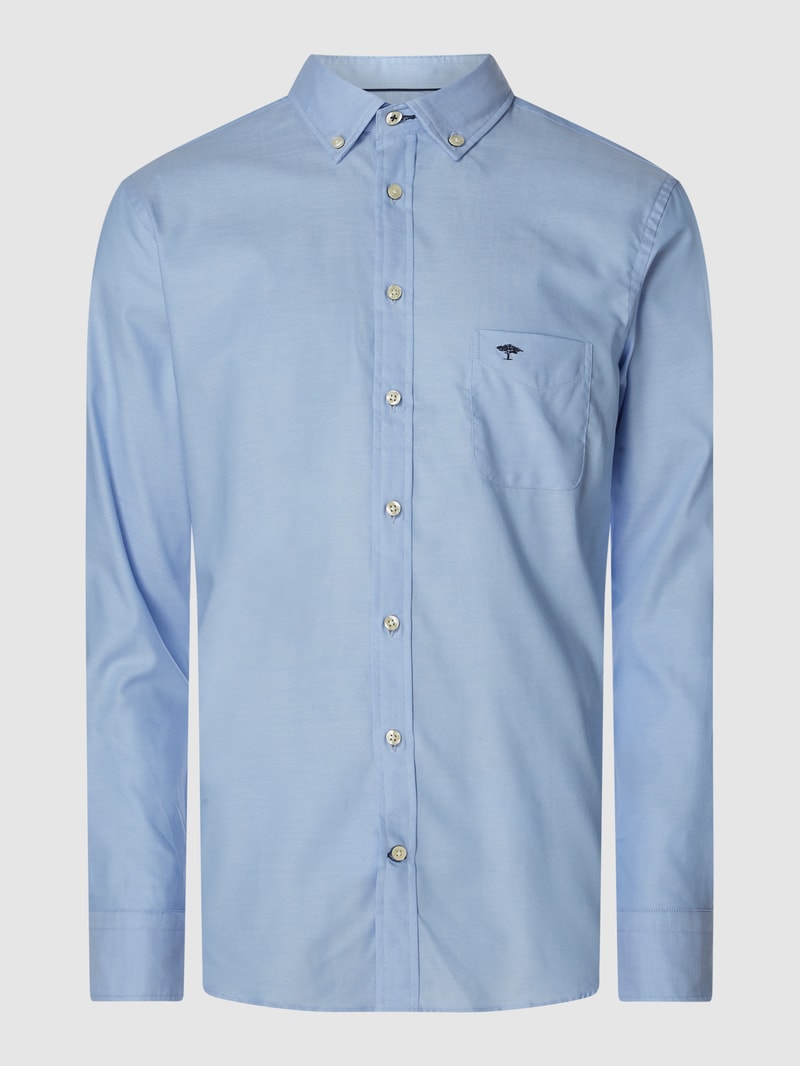 Regular Fit Freizeithemd mit Streifenmuster Modell 'All Season' in bleu