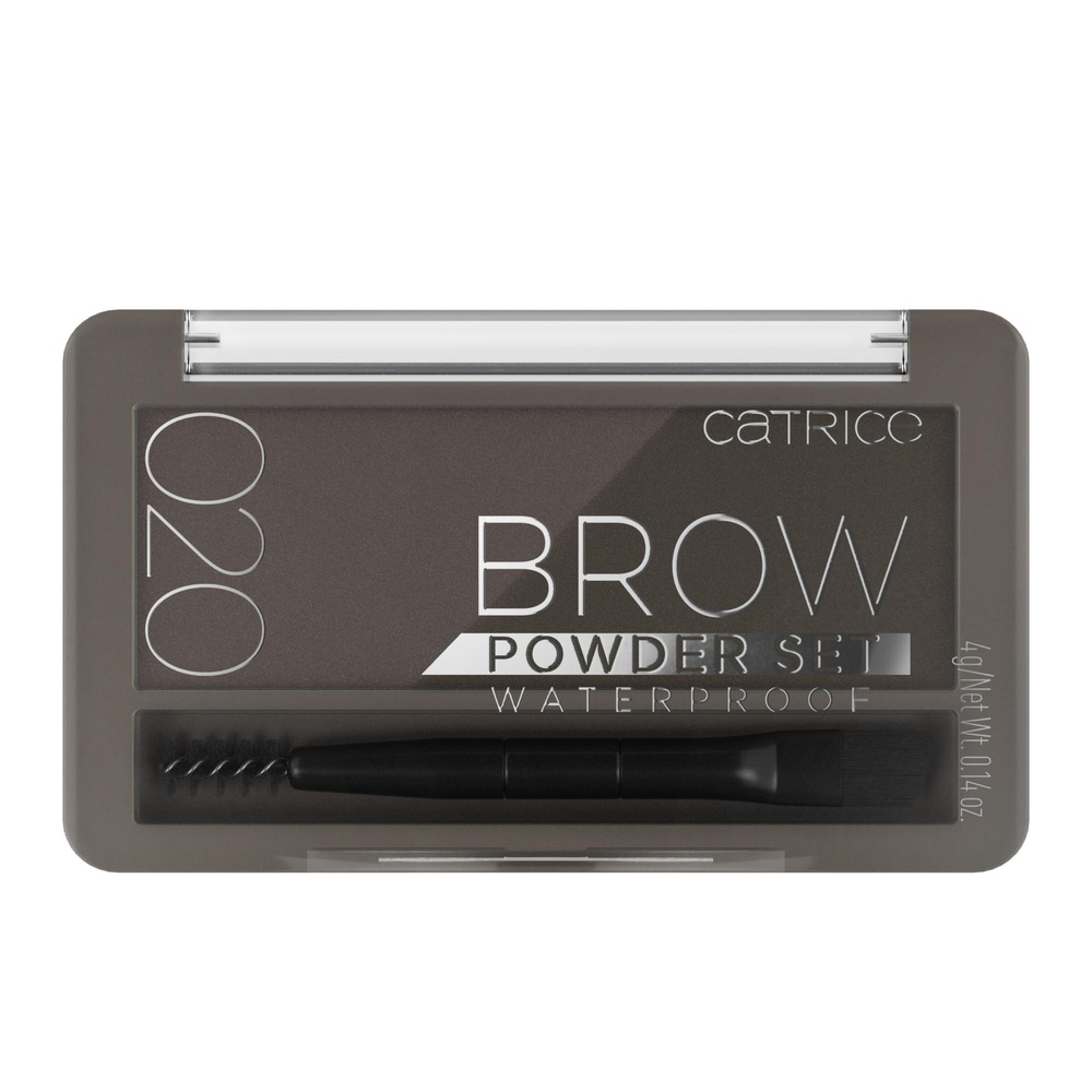 catrice Brow Powder Set Waterproof duo poudre àsourcils 020 Ash Brown Poudres Sourcils