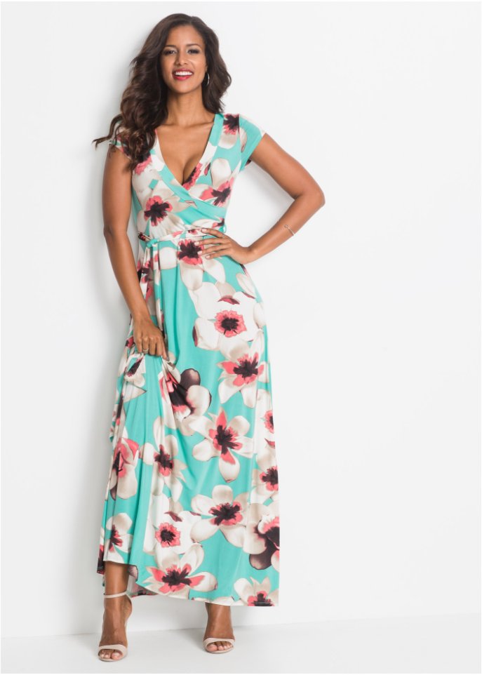 Kleid in Wickeloptik