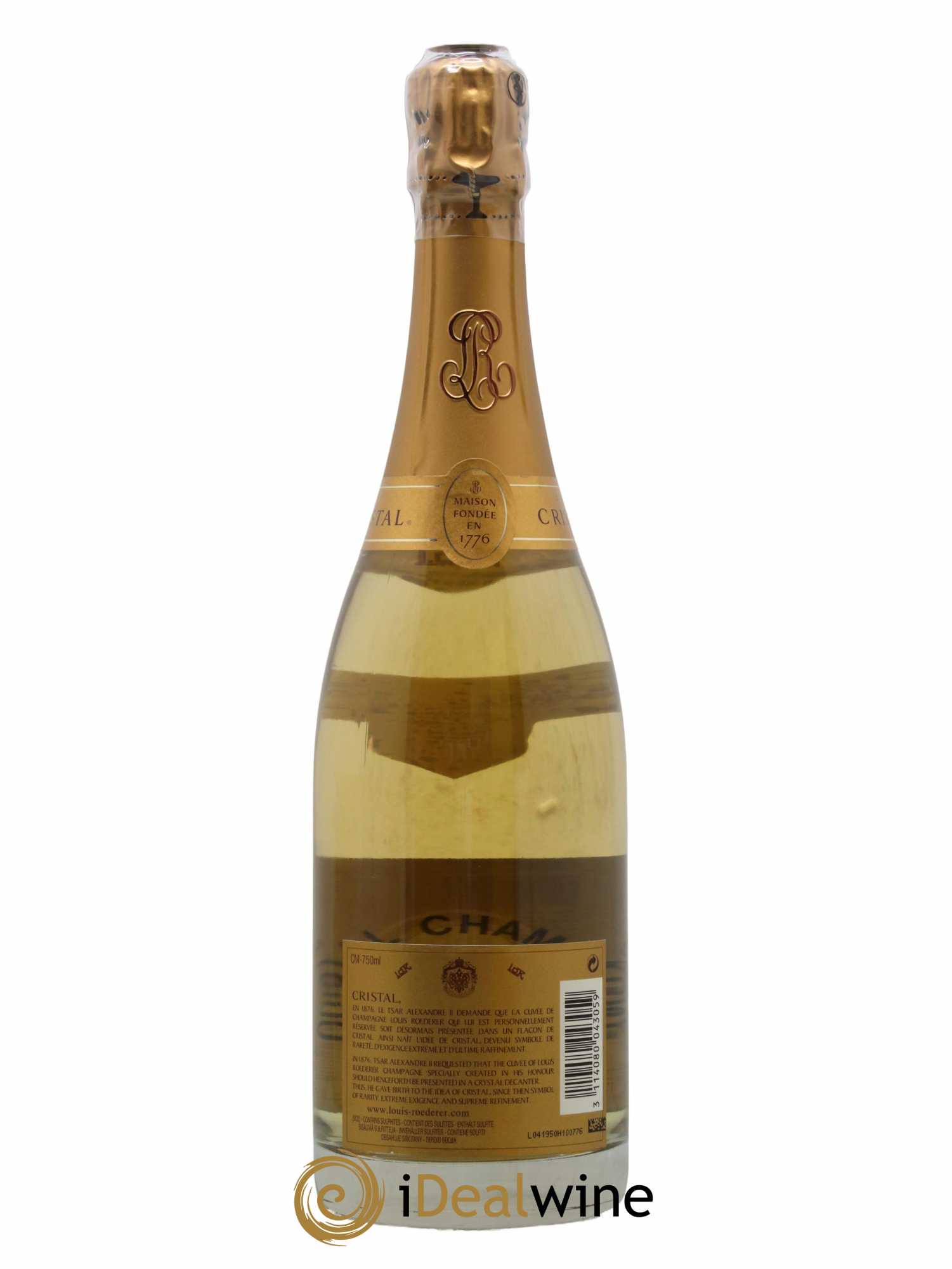 Cristal Louis Roederer  2007 - Lot de 1 Bouteille