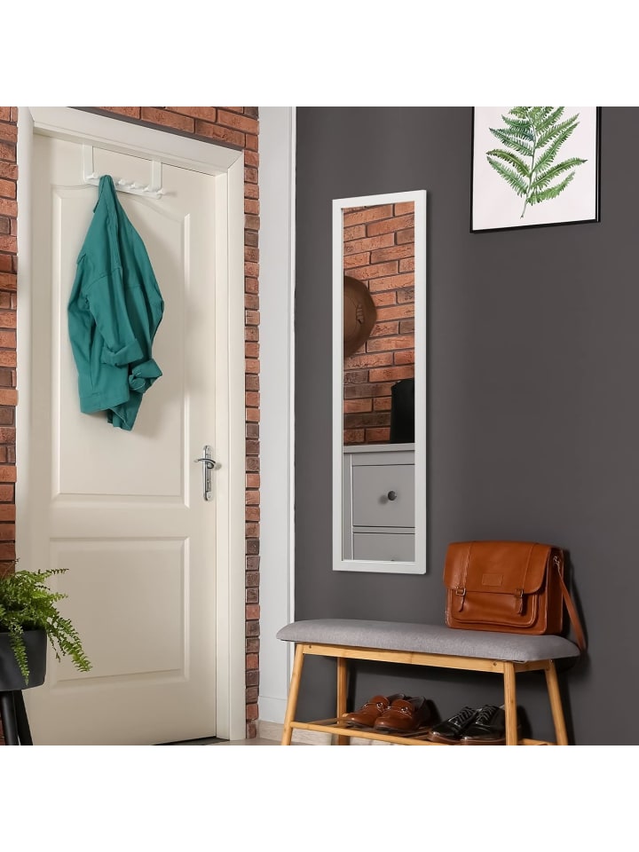 COSTWAY Ganzkörperspiegel 33x120cm in Weiß günstig kaufen onesize