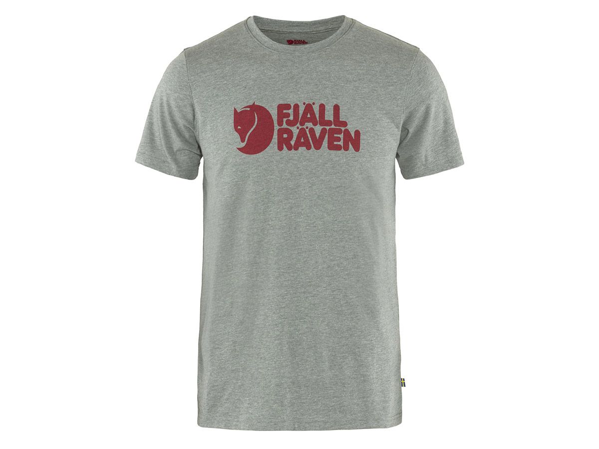 Fjällräven Logo Grey Melange Herren T-shirt