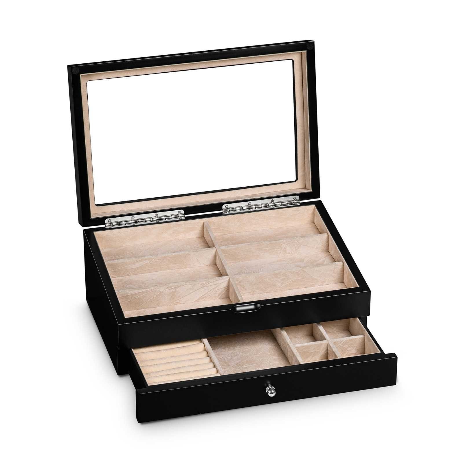 Ferocase Brillenetui Brillenbox / Schmuckbox FC932BK für 6 Brillen und Schmuck