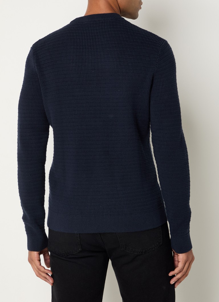 Selected Homme Theo chunky knit sweater made of organic cotton