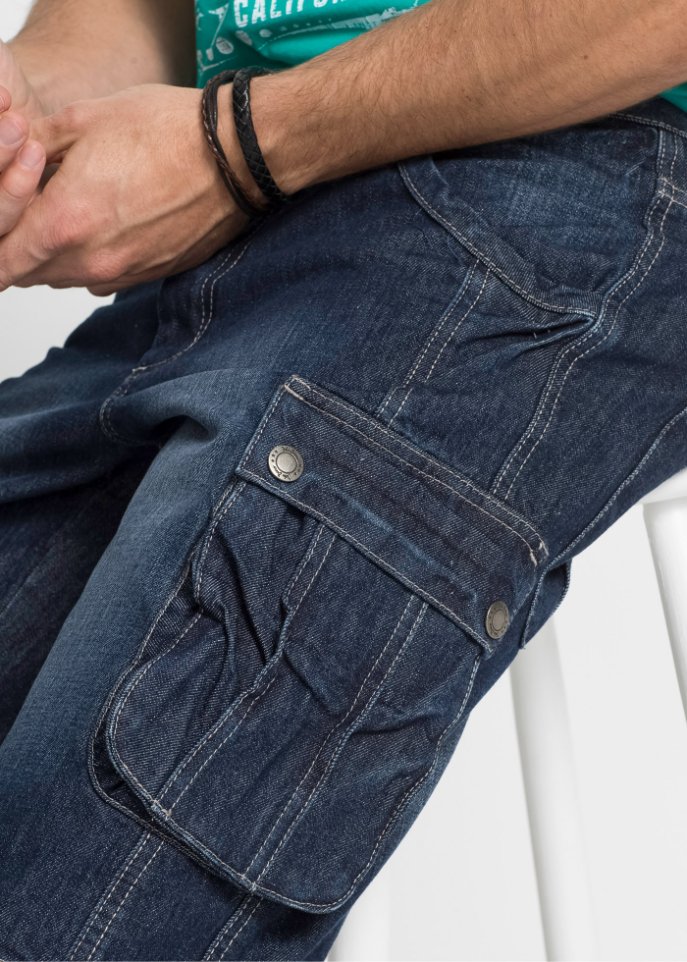 Cargo-Jeans-Bermuda Regular Fit