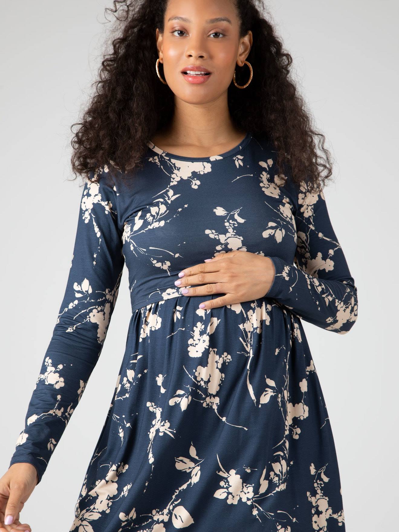 Envie de Fraise Nachhaltiges Skaterkleid für Schwangerschaft & Stillzeit LIMBO ENVIE DE FRAISE - blau gestreift