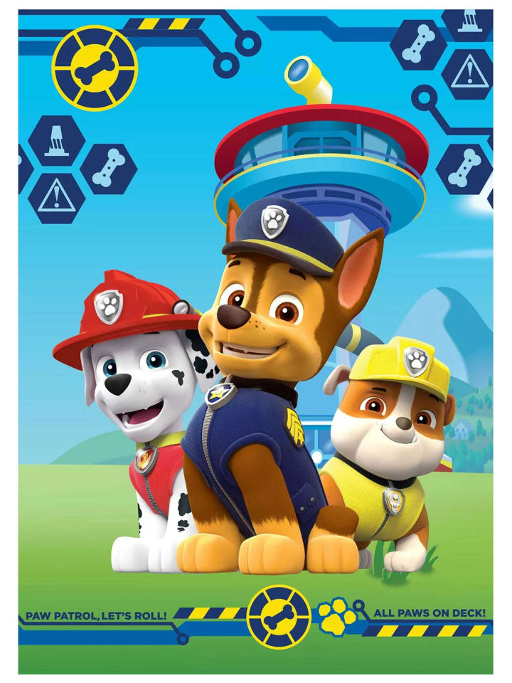 Paw Patrol Decke Paw Patrol in blau günstig kaufen onesize