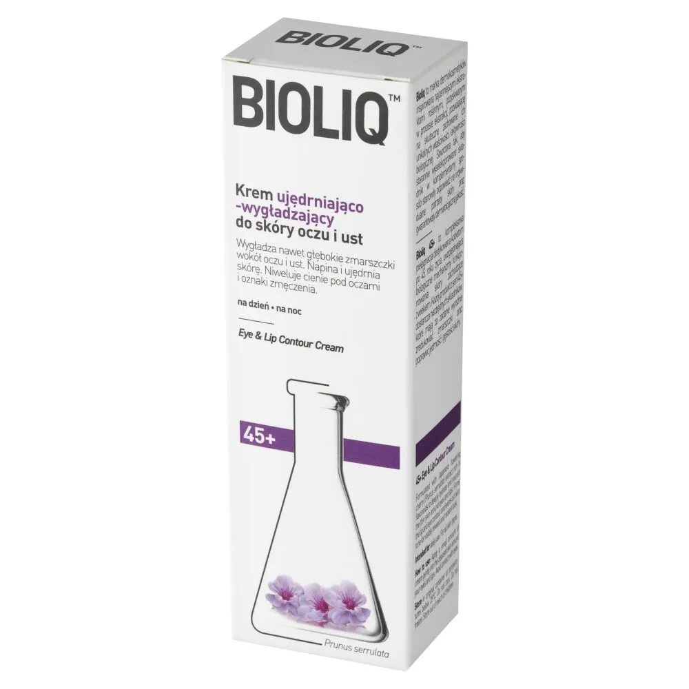 „Bioliq Firming and Smoothing Cream 45+“ akių ir lūpų odai