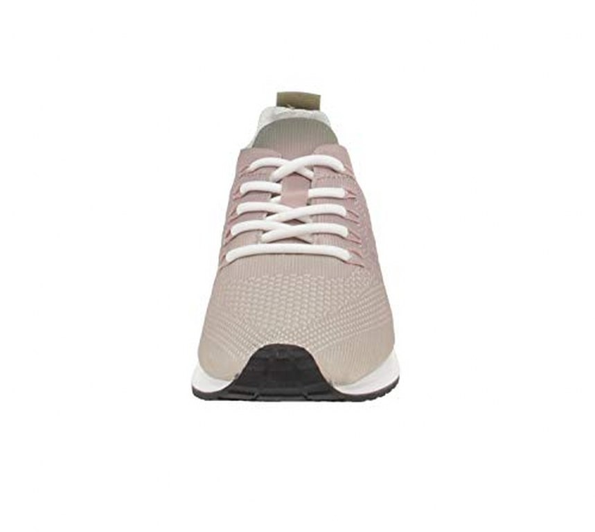 MARCH 15 B.V. Freizeit Schnürer silber Laced up knitted sneaker